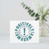 Positief & Geweldige Briefkaart (Staand voorkant)