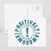 Positief & Geweldige Briefkaart (Voorkant / Achterkant)