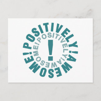 Positief & Geweldige Briefkaart