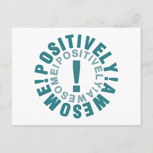 Positief & Geweldige Briefkaart (Voorkant)