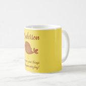 Positief Gezegde voor liefdebruine vogel Koffiemok (Voorkant rechts)