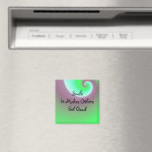 Positief glimlachbericht magneet (Insitu (Vaatwasser))
