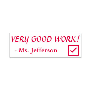 Positief "GOED WERK!" Rubberstempel Zelfinktende Stempel