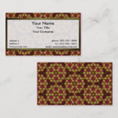 Positief gouden rooster m.b.t. elk kleurenVisiteka Visitekaartje (Voorkant / Achterkant)