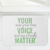 Positief Groen Uw Citaat van de Motivatie van de K Badmat