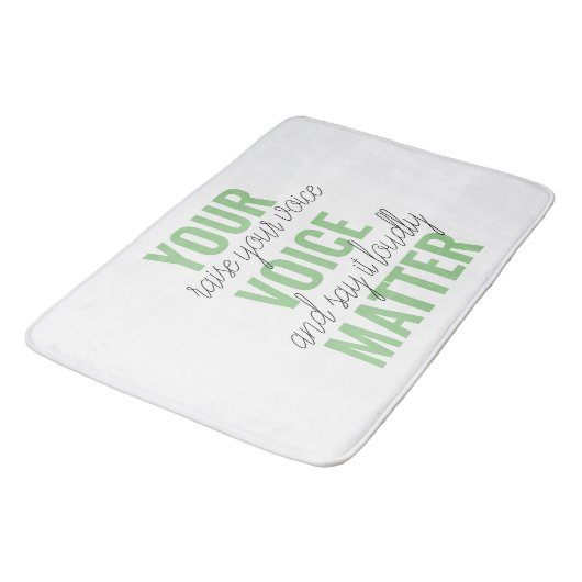 Positief Groen Uw Citaat van de Motivatie van de K Badmat (Gekanteld)