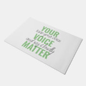 Positief Groen Uw Citaat van de Motivatie van de K Deurmat (Schuin)