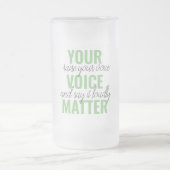 Positief Groen Uw Citaat van de Motivatie van de K Matglas Bierpul (Center)