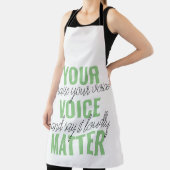 Positief Groen Uw Citaat van de Motivatie van de K Schort (Insitu)