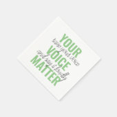 Positief Groen Uw Citaat van de Motivatie van de K Servet (Hoek)