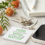 Positief Groen Uw Citaat van de Motivatie van de K Sleutelhanger<br><div class="desc">Positief Groen Uw Citaat van de Motivatie van de Kwestie van de Stem</div>