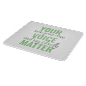 Positief Groen Uw Citaat van de Motivatie van de K Snijplank (Hoek)