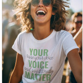 Positief Groen Uw Citaat van de Motivatie van de K T-shirt