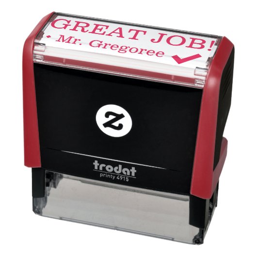 Positief "GROTE TAAK!" Commendement Rubber Stamp Zelfinktende Stempel (Product)