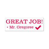 Positief "GROTE TAAK!" Commendement Rubber Stamp Zelfinktende Stempel (Design)