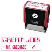 Positief "GROTE TAAK!" Educator Rubber Stamp Zelfinktende Stempel (In situ)