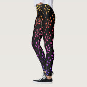 Positief & helder gebladerte Boho Patroon Leggings (Links)