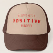 Positief houden trucker pet (Voorkant)