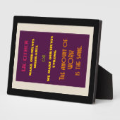 Positief Inspirerend citaat over leven Fotoplaat (Zijkant)