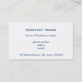 Positief Inspirerend citaat over leven Visitekaartje (Achterkant)