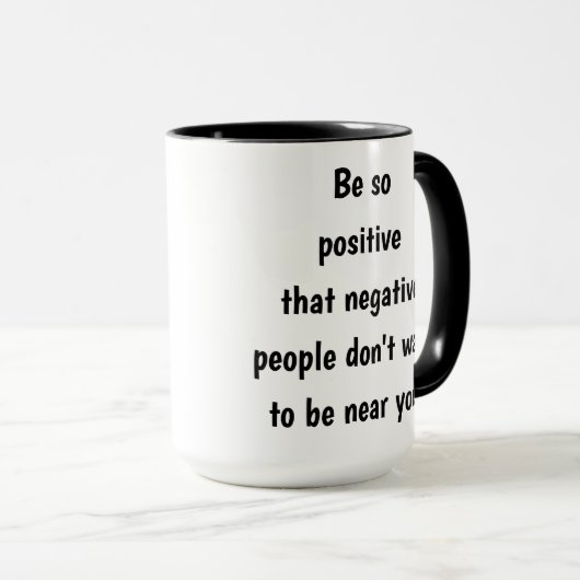 Positief Inspirerend citaat van Funny Mok (Voorkant rechts)