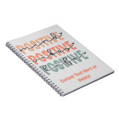 Positief Inspirerend citaat van het Leven van Leve Notitieboek (Rechterzijde)