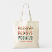 Positief Inspirerend citaat van het Leven van Leve Tote Bag (Achterkant)