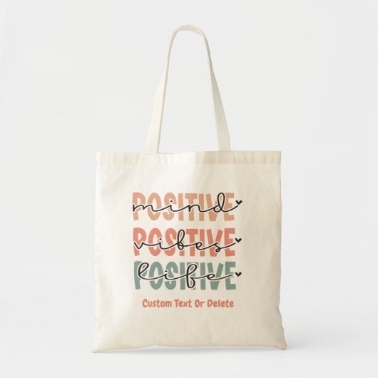 Positief Inspirerend citaat van het Leven van Leve Tote Bag (Voorkant)