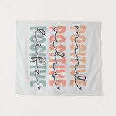 Positief Inspirerend citaat van het Leven van Leve Wandkleed (Voorkant (horizontaal))