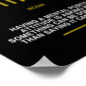 Positief Inspirerend citaat voor hoogte Poster (Hoek)