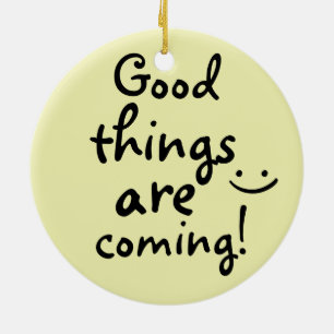 Positief Inspirerend Keramisch Ornament