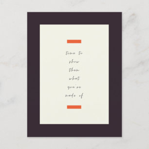 Positief Inspirerend/Motivatie prijsopgave voor de Briefkaart
