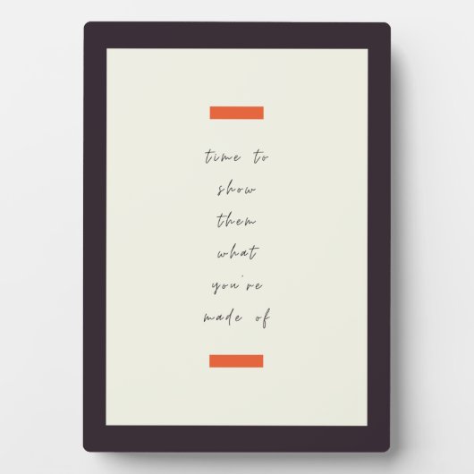 Positief Inspirerend/Motivatie prijsopgave voor de Fotoplaat (voorkant)