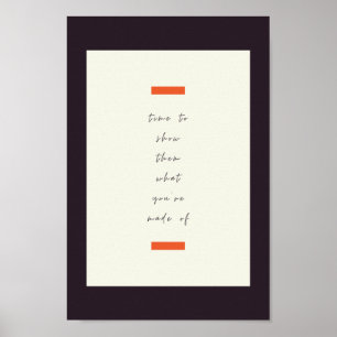 Positief Inspirerend/Motivatie prijsopgave voor de Poster