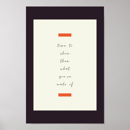 Positief Inspirerend/Motivatie prijsopgave voor de Poster (Voorkant)