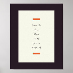 Positief Inspirerend/Motivatie prijsopgave voor de Poster