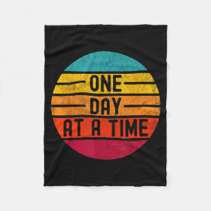 Positief Inspirerend Motiverend Herstel Eén Dag Fleece Deken