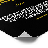 Positief Inspirerend prijsopgave voor indset op su Poster (Hoek)