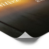 Positief Inspirerend Zonneopstijgend Poster (Hoek)