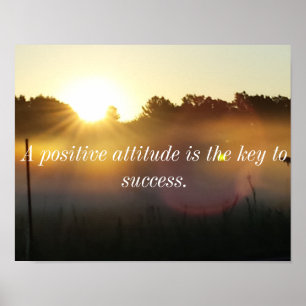 Positief Inspirerend Zonneopstijgend Poster