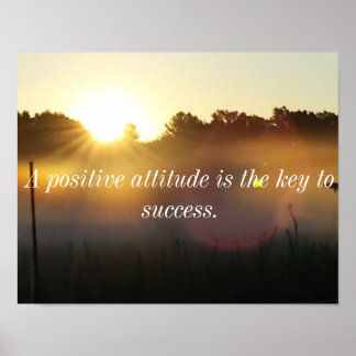 Positief Inspirerend Zonneopstijgend Poster