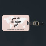 Positief: je bent niet alleen een meisjesmotivatie bagagelabel<br><div class="desc">Positief: je bent niet alleen een meisjesmotivatie-prijsopgave</div>