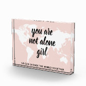 Positief: je bent niet alleen een meisjesmotivatie fotoblokken (Rechts)