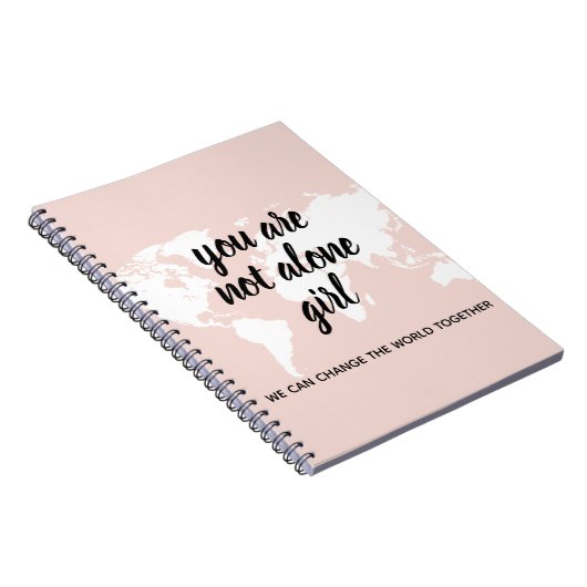 Positief: je bent niet alleen een meisjesmotivatie notitieboek (Rechterzijde)