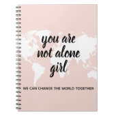 Positief: je bent niet alleen een meisjesmotivatie notitieboek (Voorkant)