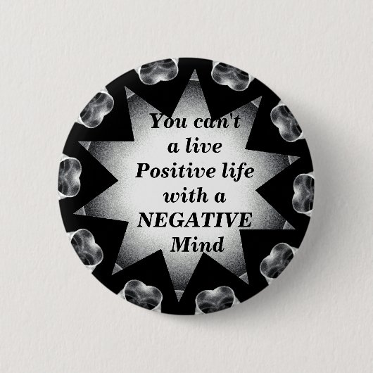 Positief leven_Button Ronde Button 5,7 Cm (Voorkant)