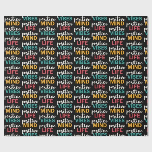 Positief leven cadeaupapier (Vlak)