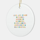 Positief | LEVEN, JOY, VREDE Keramisch Ornament (Links)