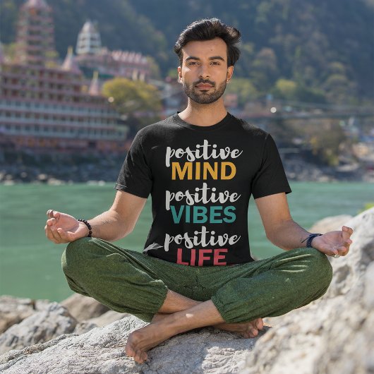 Positief leven t-shirt