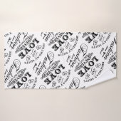 Positief lichaamsAfbeelding, hou van je huid Badhanddoek (Badhanddoek)